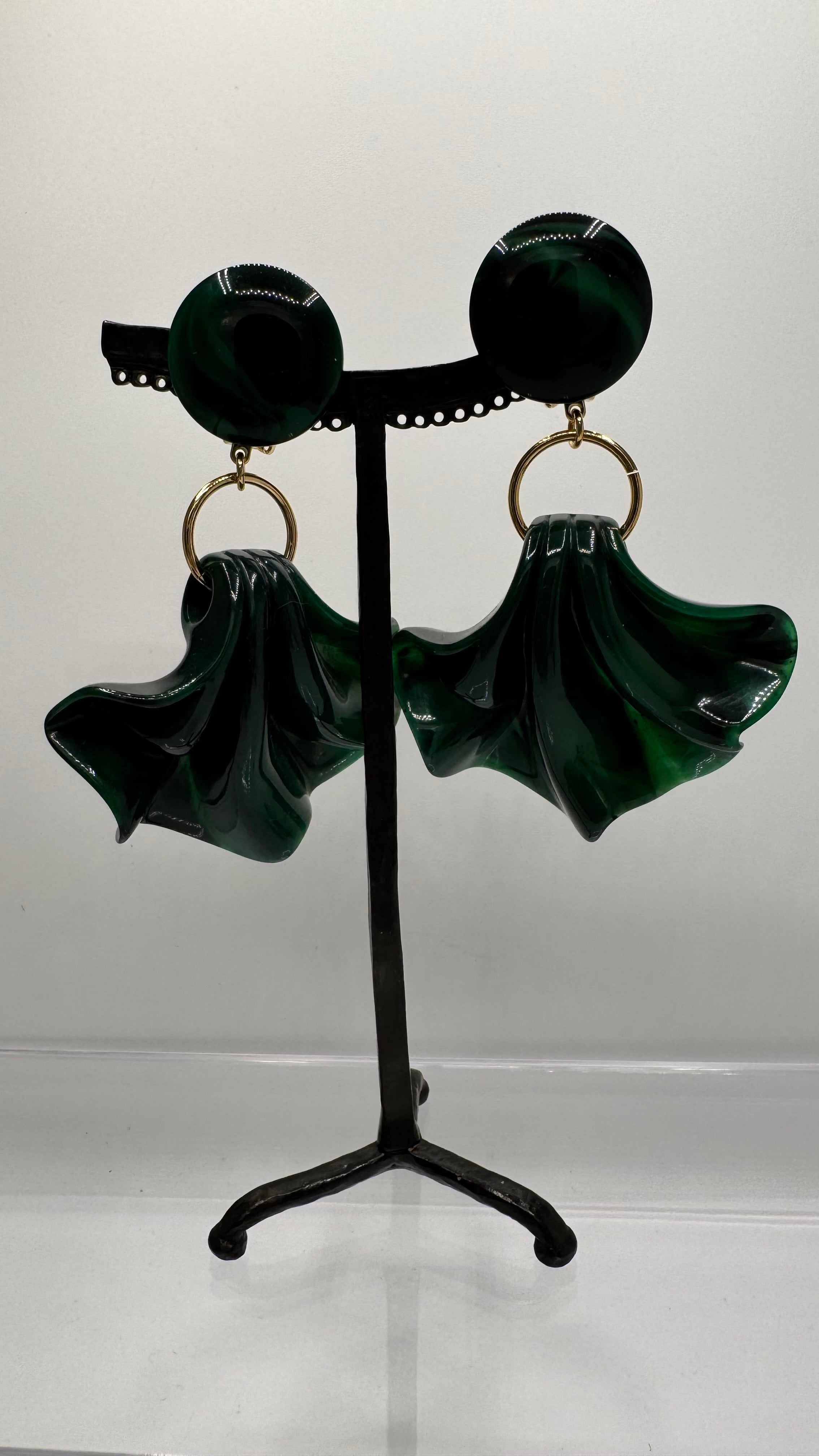 Boucles d’oreilles à clips, modèle Amélia, taille moyenne