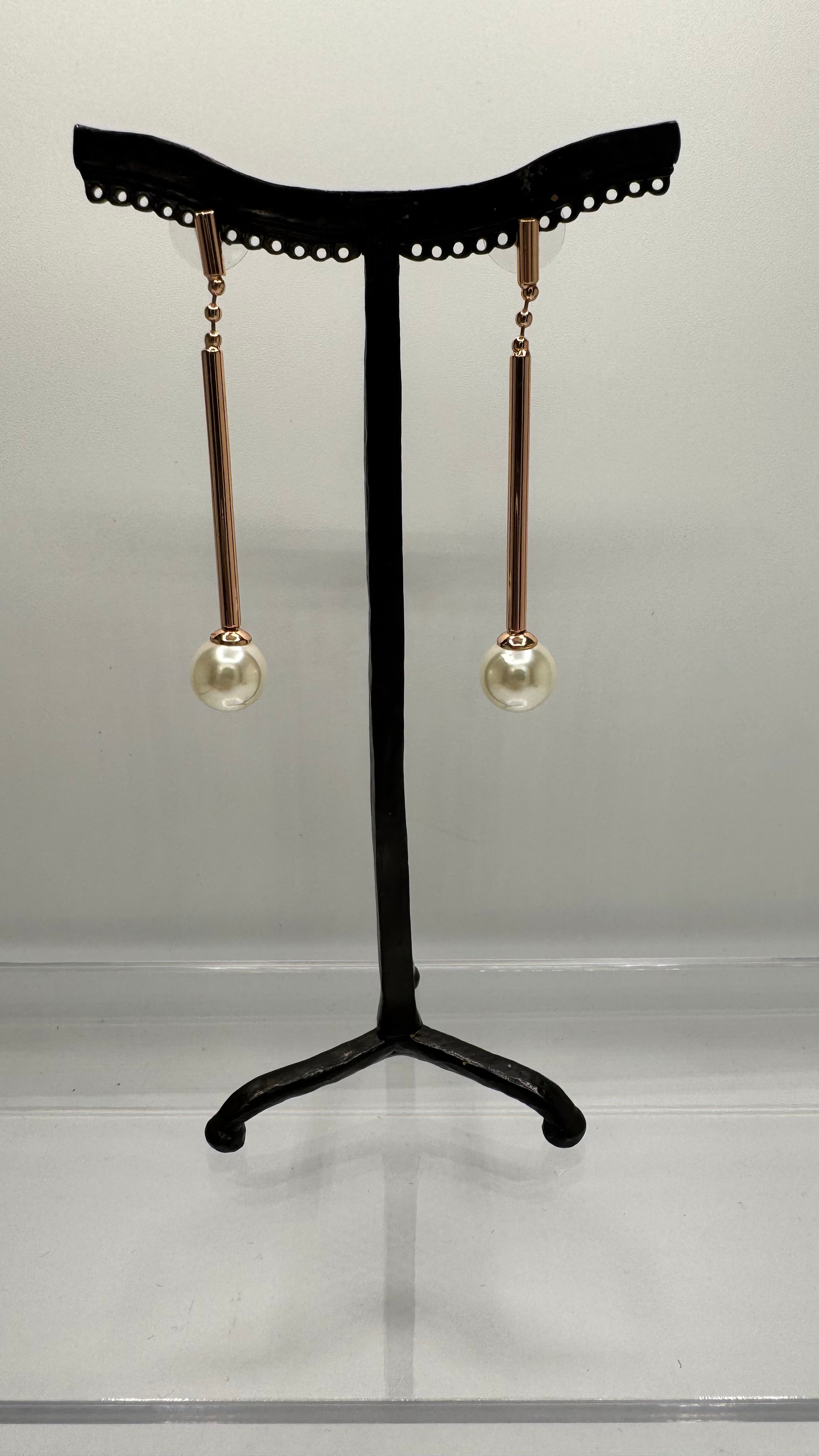 Boucles d’oreilles à clous, longue et légère