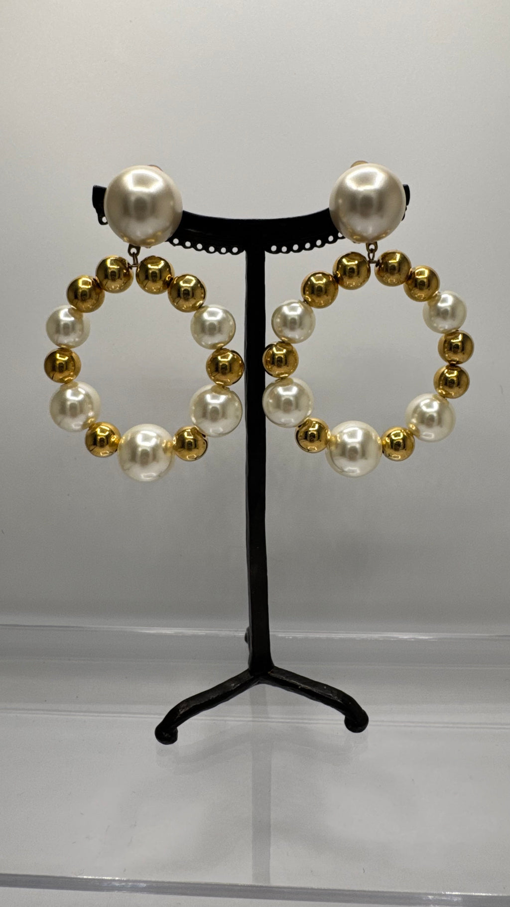 Boucles d’oreilles à clips, modèle Bastille taille moyen