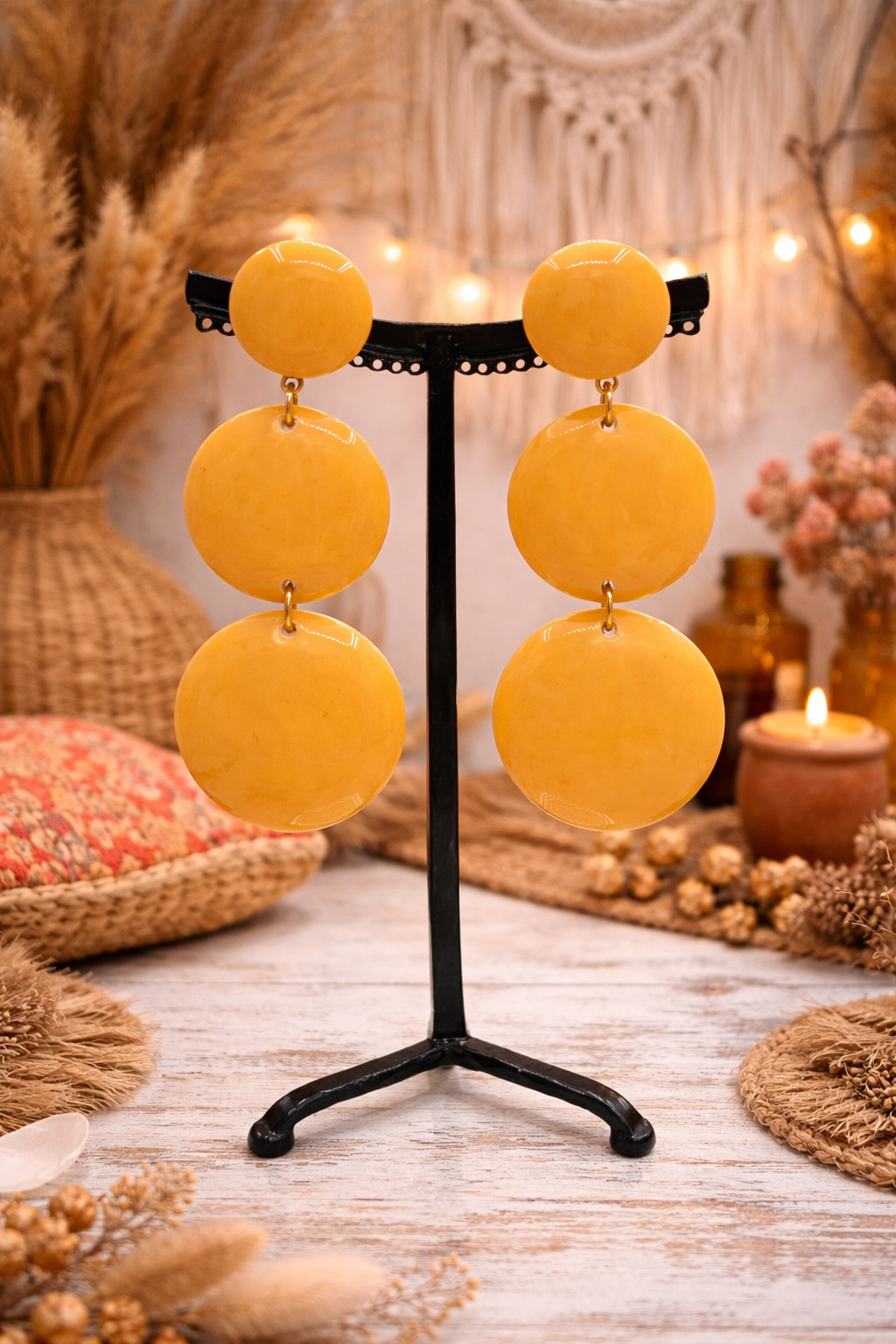 Boucles d’oreilles à clips, taille moyenne, légère
