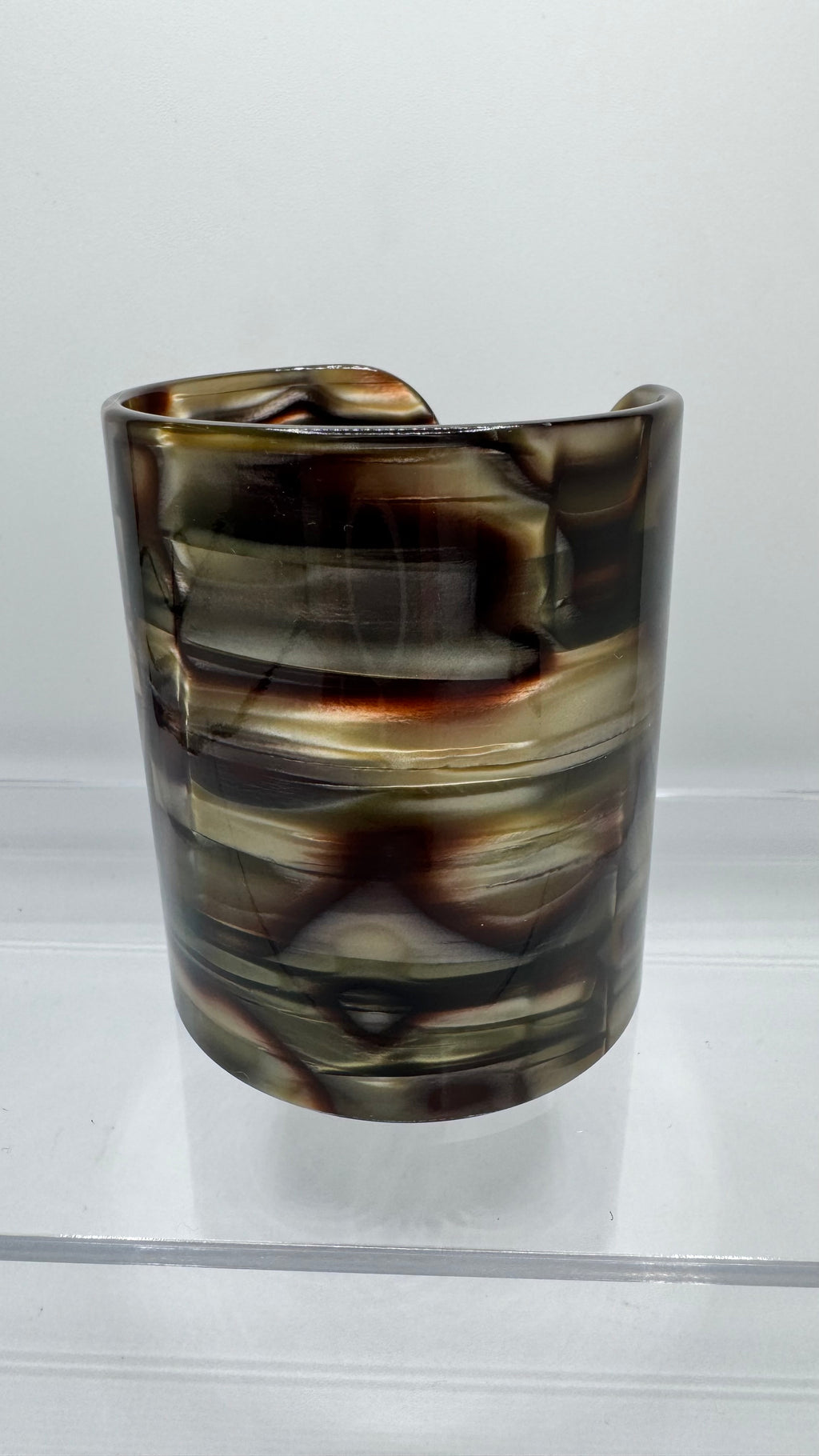 Large manchette, acétate de cellulose Onyx