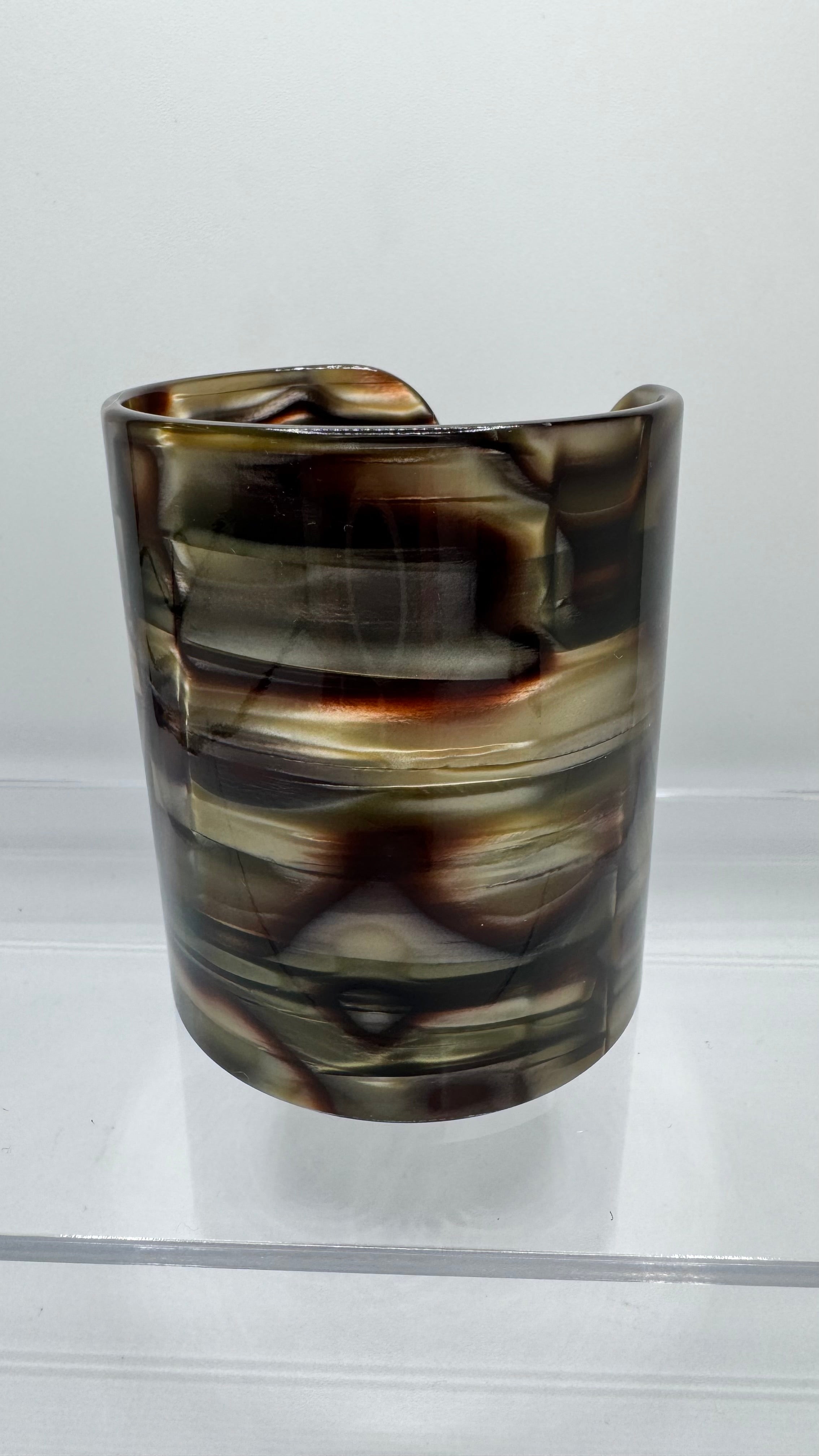 Large manchette, acétate de cellulose Onyx