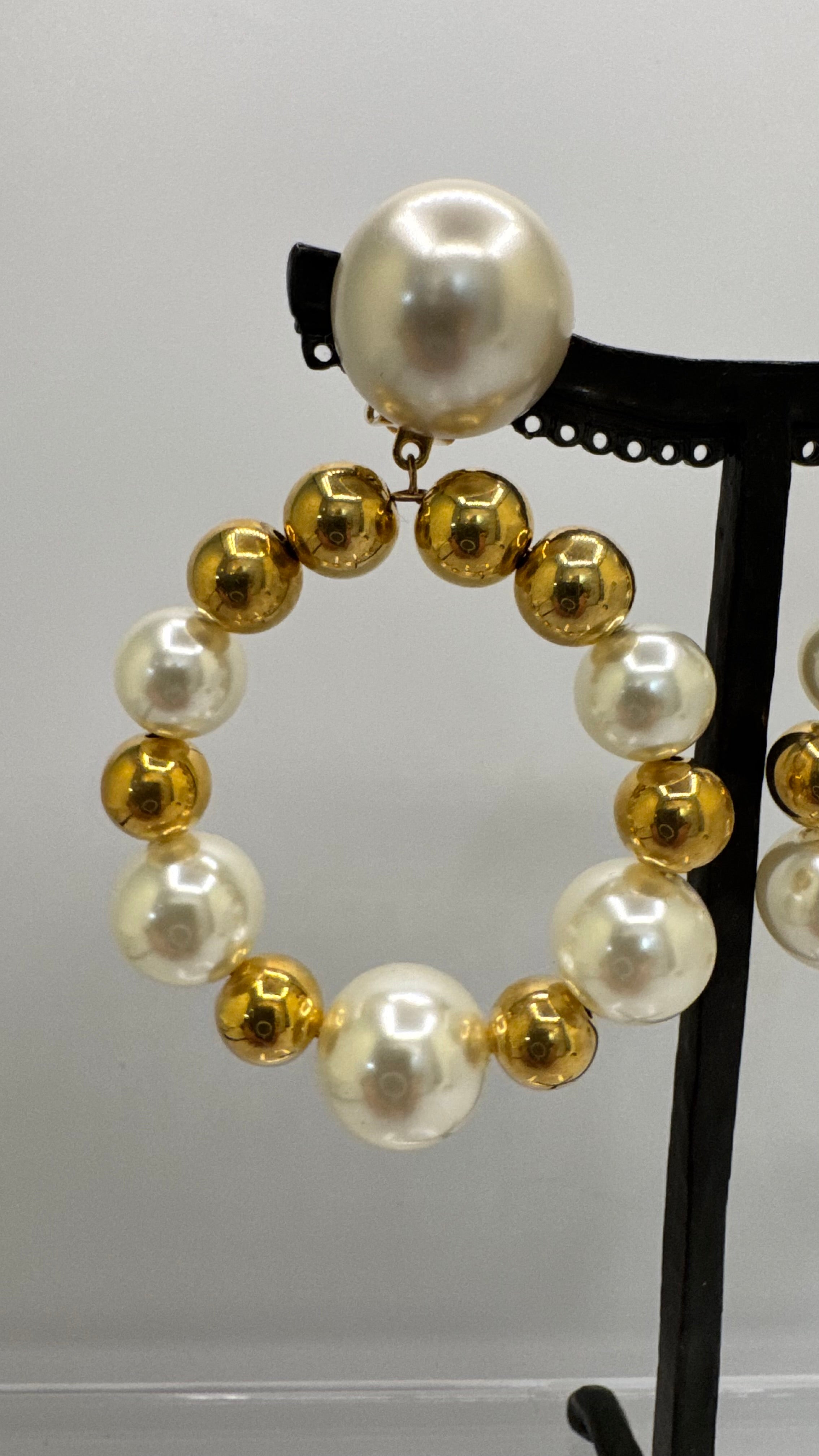 Boucles d’oreilles à clips, modèle Bastille taille moyen