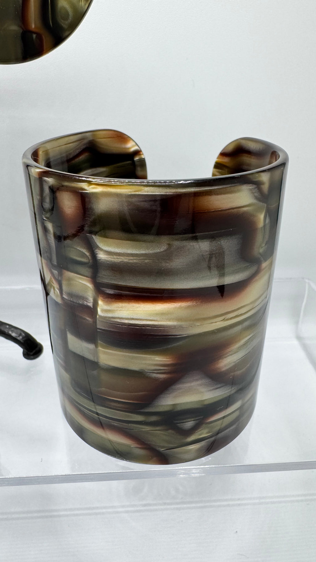 Large manchette, acétate de cellulose Onyx